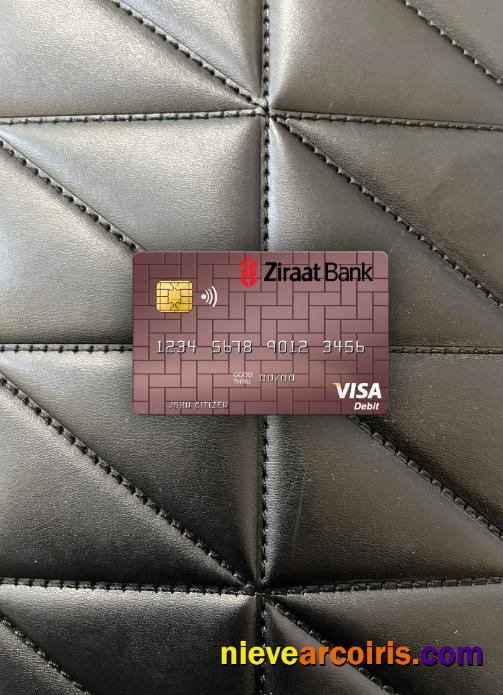 Uzbekistan Ziraat Bank visa debit card photolook